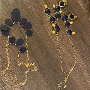 Bundle these black + yellow necklaces